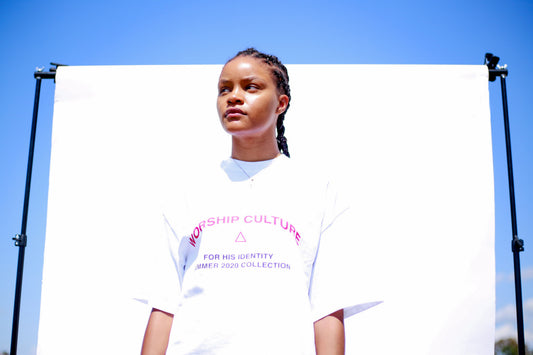 For His Identity White Oversized T-Shirt
